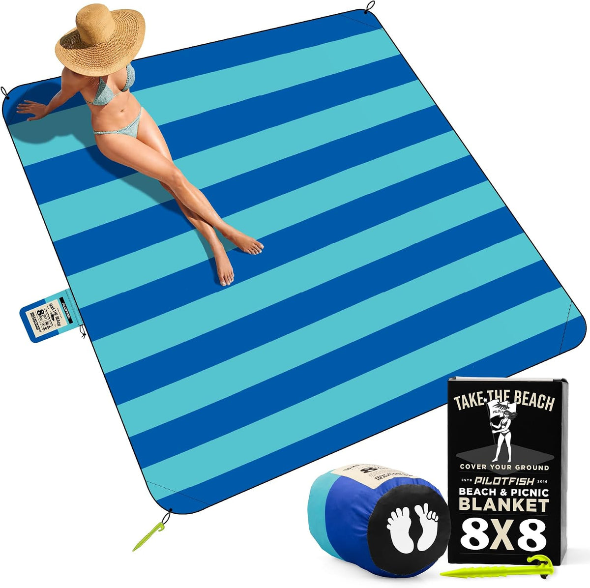 Beach Blanket — 8 × 8 ft