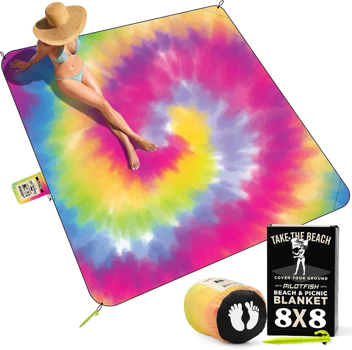 Beach Blanket — 8 × 8 ft
