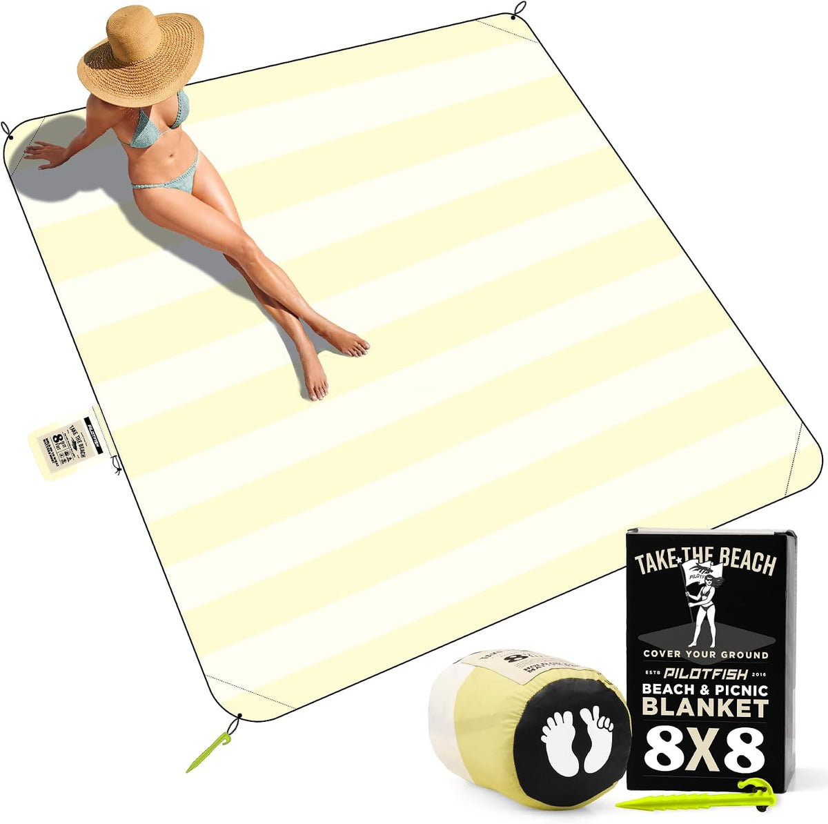 Beach Blanket — 8 × 8 ft