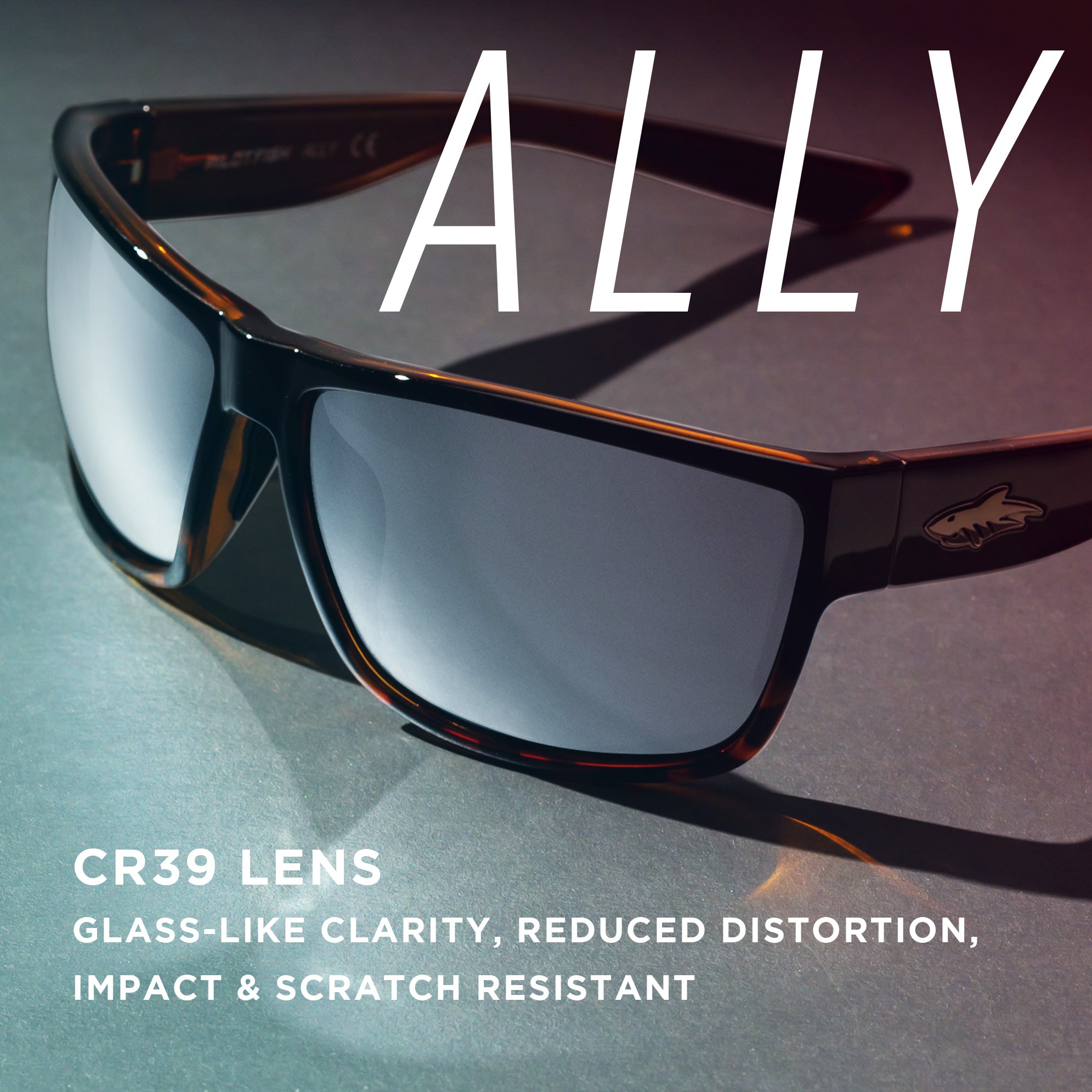 Ally Sunglasses (Matte Grey X Blue Mirror) – Pilotfish
